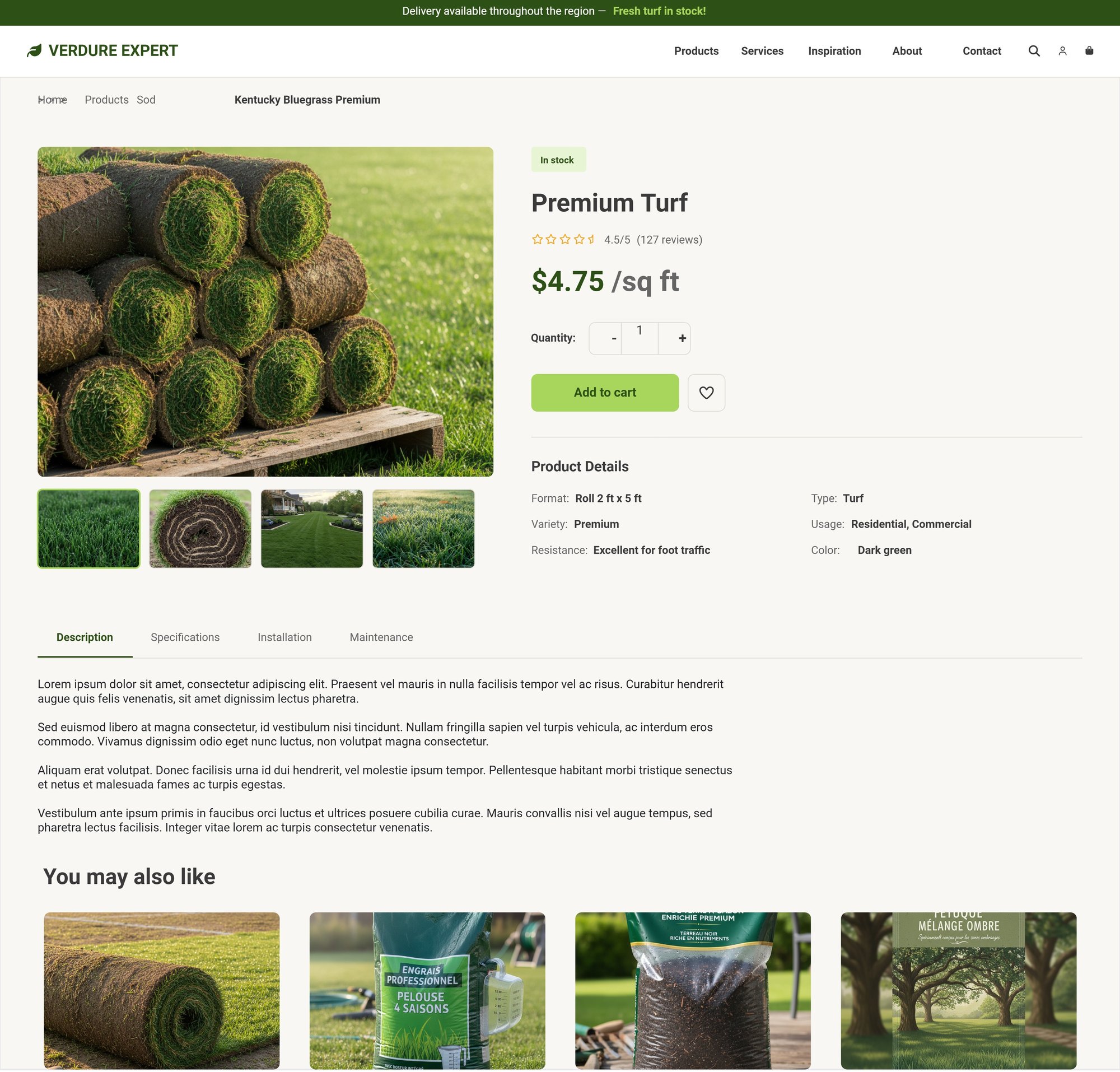 product page product page